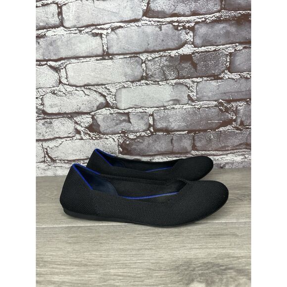 Rothy's The Loafer Black Fabric Round Toe Knit Flats Shoes Women Sz 7M US/37.5EU - Picture 3 of 16